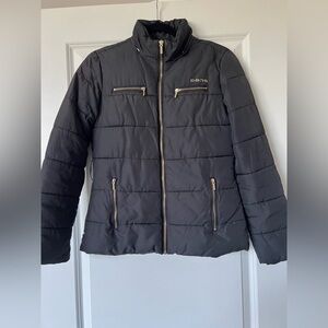 bebe Men's Charcoal Puffer Jacket